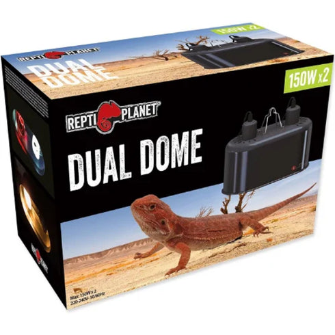 Lampa pentru terariu ReptiPlanet Mini Combo Dome 2x150W